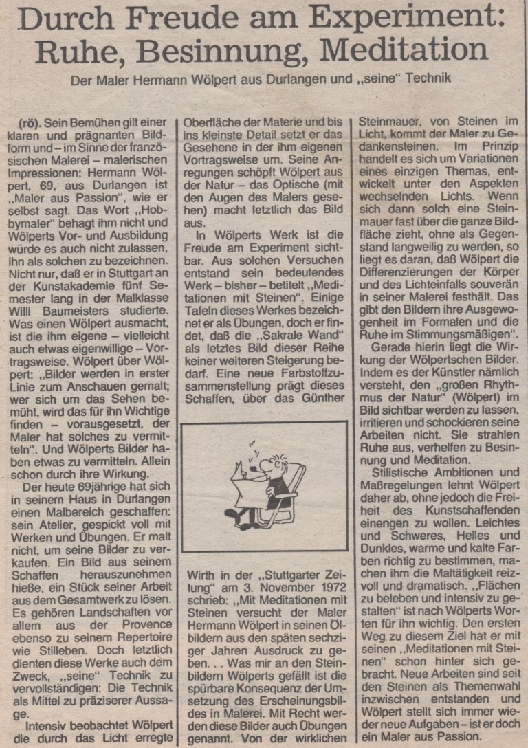 Woelpert Hermann Kunstausstellung Schwaebisch Gmuend Prediger Text