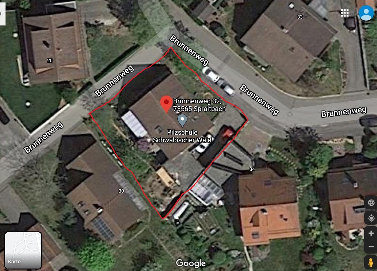 Brunnenweg 32 GoogleMaps Grenze rot
